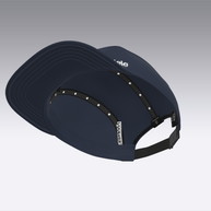Foveō Running CLB Cap by Ciele Athletics in navy blue, lightweight, reflective, breathable mesh cap for running and outdoor use
