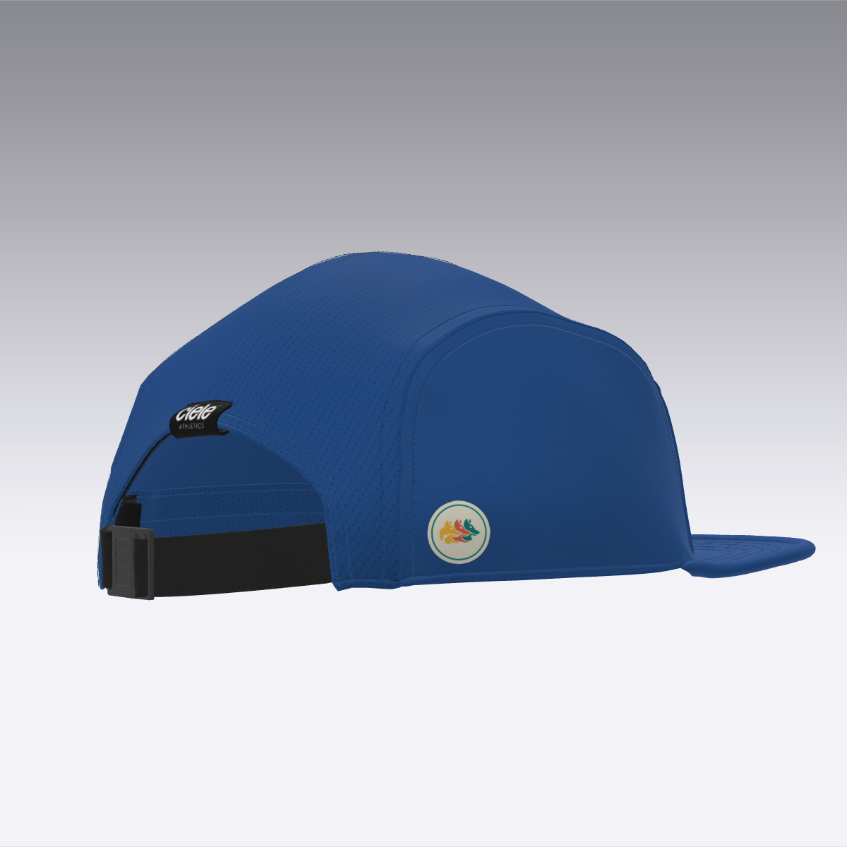Foveō Running CLB Cap by Ciele Athletics in blue, lightweight, reflective, breathable mesh cap for running and outdoor use