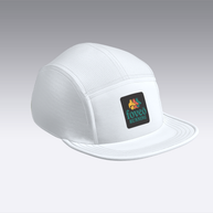 Foveō Running CLB Cap by Ciele Athletics in white with breathable COOLmatic mesh, lightweight, reflective, packable running headwear from Canada