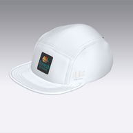 Foveō Running CLB Cap by Ciele Athletics in white with reflective details, lightweight, breathable mesh, machine washable for running in Canada