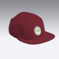 Foveō Running CLB Cap by Ciele Athletics in dark red with COOLmatic mesh, lightweight, reflective, packable, breathable running cap ideal for outdoor use