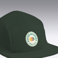 Foveō Running CLB Cap by Ciele Athletics in dark green with reflective, lightweight, breathable mesh, machine washable, packable for running and outdoor use