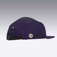 Foveō Running CLB Cap by Ciele Athletics in dark purple with lightweight, reflective, breathable COOLmatic mesh, packable and machine washable for running