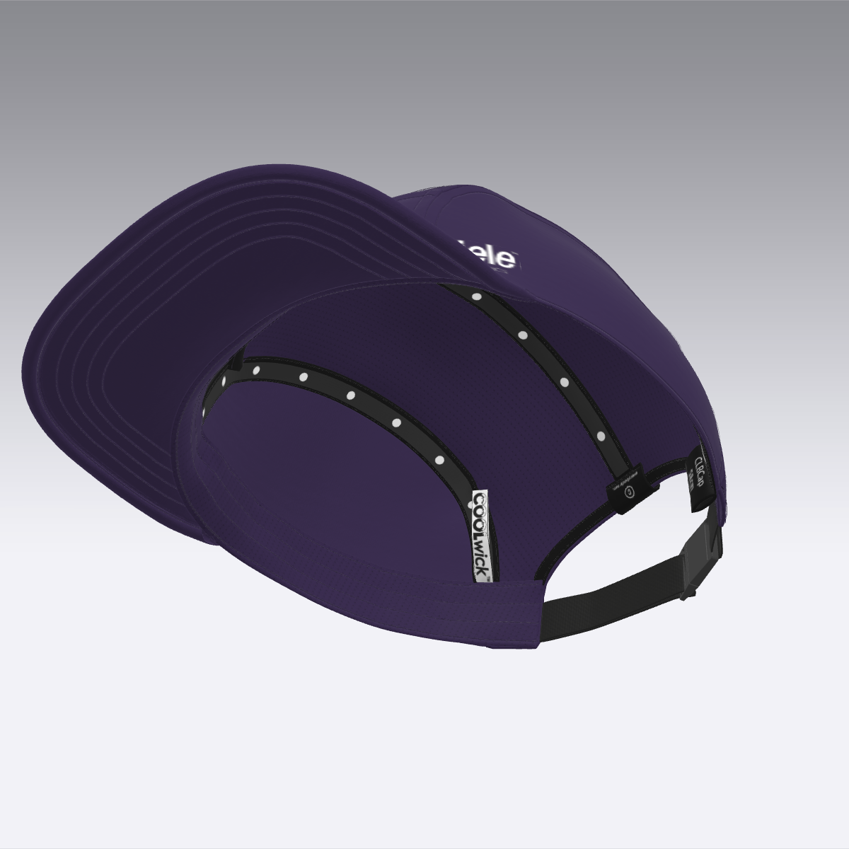 Foveō Running CLB Cap by Ciele Athletics in purple with lightweight, reflective, breathable COOLmatic mesh, machine washable and packable for running