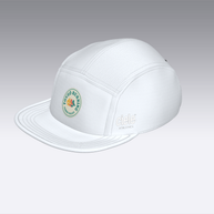 Foveō Running CLB Cap by Ciele Athletics in white with reflective, lightweight, breathable mesh, packable for running and outdoor use