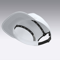 Foveō Running CLB Cap by Ciele Athletics in white, lightweight, reflective, breathable COOLmatic mesh, packable, machine washable for running