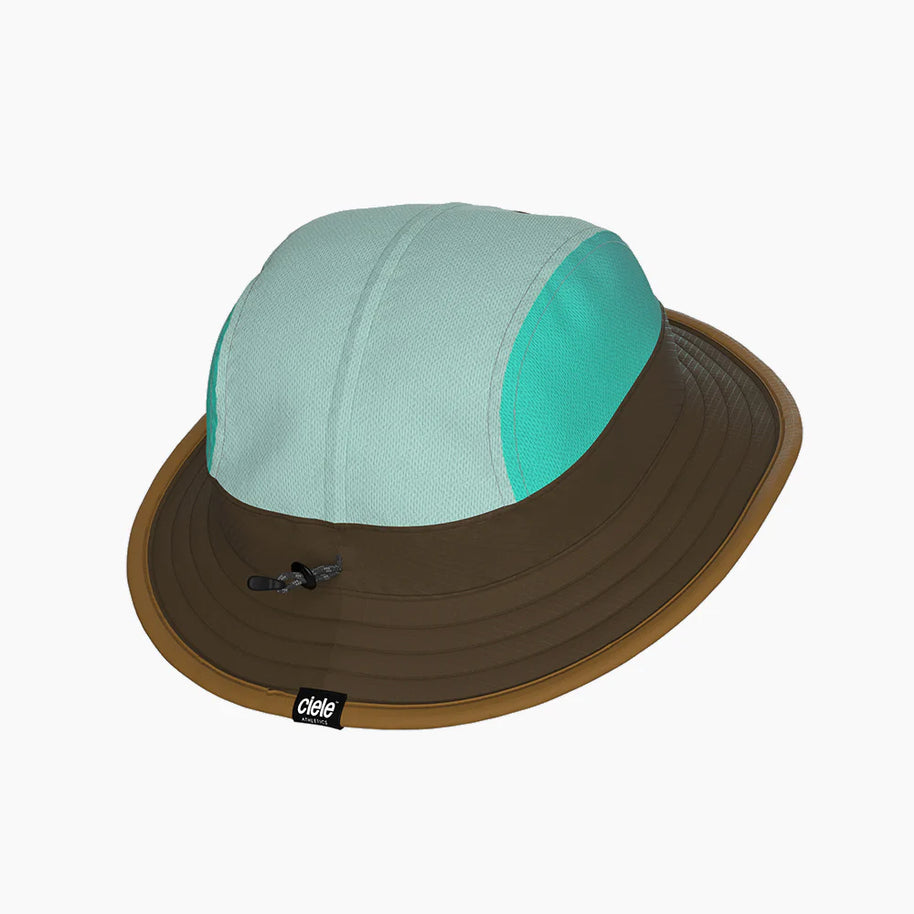 BKTHat - Standard by Ciele in light blue and brown with full coverage and performance features, ideal for sunny day running and outdoor use