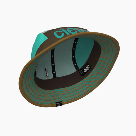 BKTHat - Standard by Ciele in teal and brown bucket hat with 360 degrees sun protection designed for running and outdoor use in Canada