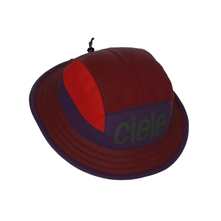 BKTHat - Standard by Ciele in red and purple, lightweight bucket hat with full sun protection, ideal for running and outdoor activities in Canada