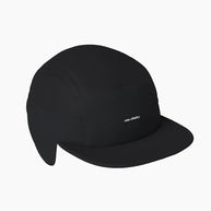 FLTCap WND - Ultra Iconic by Ciele in black, insulated headwear with fold-away ear flaps for cold weather running in Canada