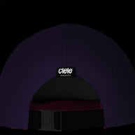 FSTCap 2 - Run Mountains SM by Ciele in dark purple with cycling-inspired brim, low profile running cap for outdoor use in Canada