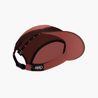 FSTCap SC - ZOF by Ciele in rust red and black, low profile mesh running cap with cycling-inspired brim, ideal for men and women in Canada