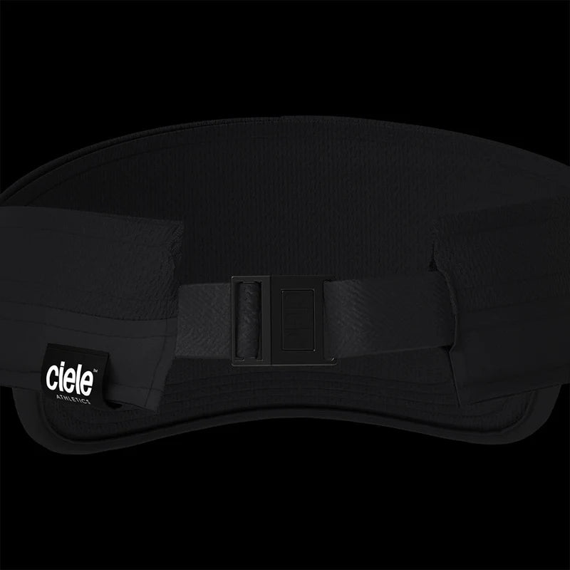 FSTVisor Dual SC - Athletics by Ciele in black with SOFTcurve brim and stretch fit, comfortable technical visor for running and outdoor use
