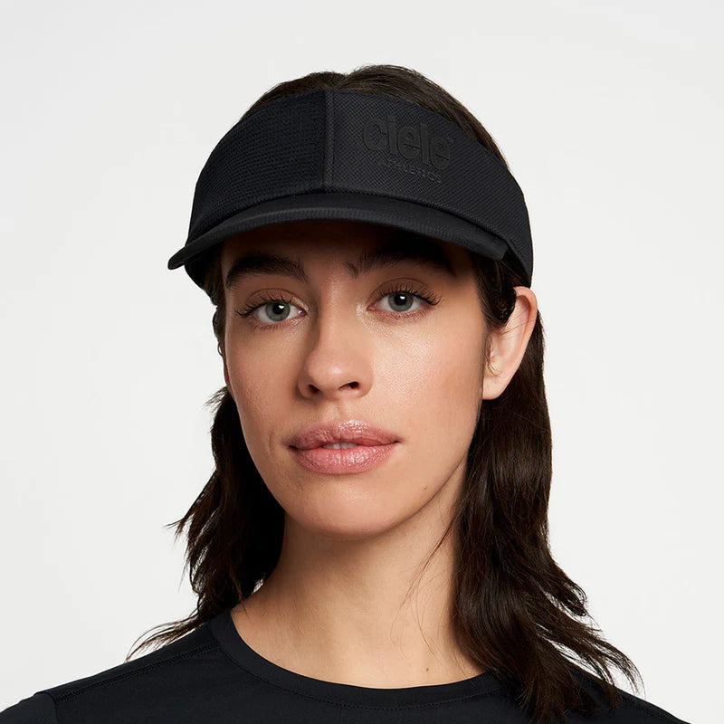 FSTVisor Dual SC - Athletics by Ciele in black with SOFTcurve brim and stretch fit for comfortable technical running and outdoor use