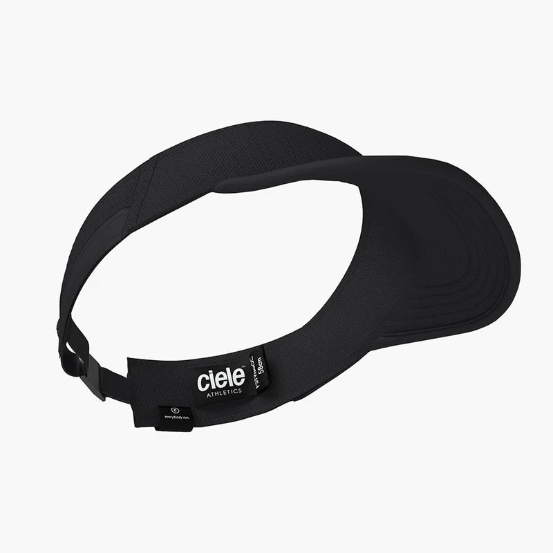 FSTVisor Dual SC - Athletics by Ciele in black with SOFTcurve brim and stretch fit for comfortable running and outdoor use