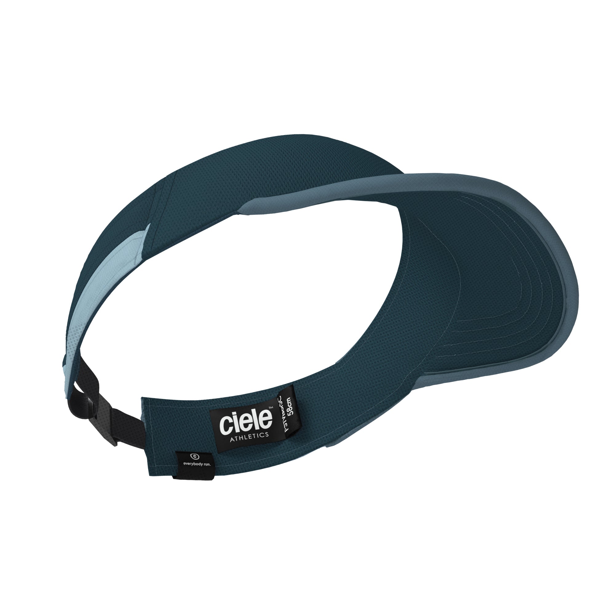 FSTVisor Dual SC - Athletics by Ciele in dark blue with SOFTcurve brim and stretch fit for comfortable technical running headwear
