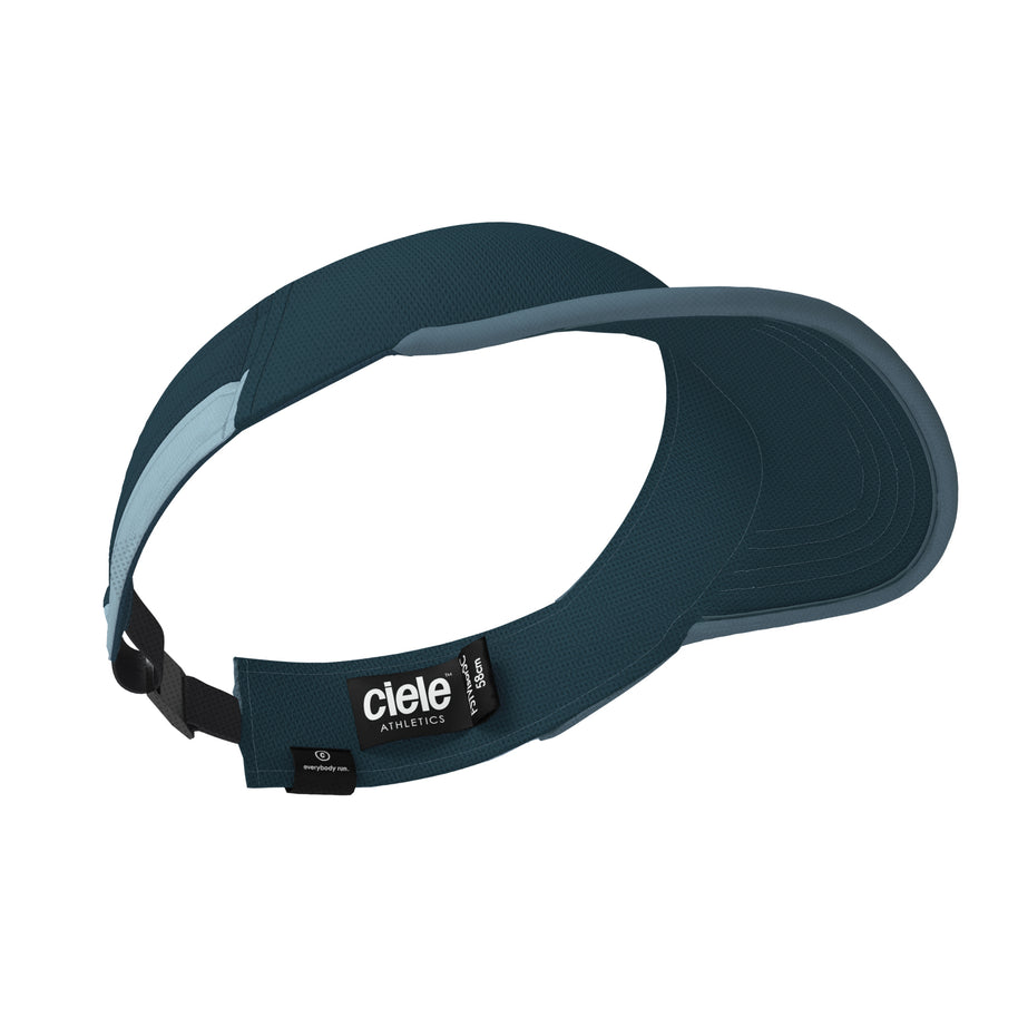 FSTVisor Dual SC - Athletics by Ciele in dark blue with SOFTcurve brim and stretch fit for comfortable technical running headwear