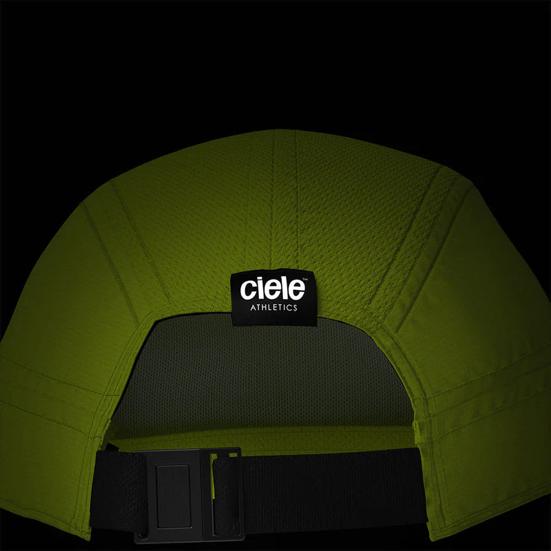 ALZCap - Athletics Small by Ciele in olive green with COOLmatic mesh for breathability and low profile fit, ideal for running and outdoor use