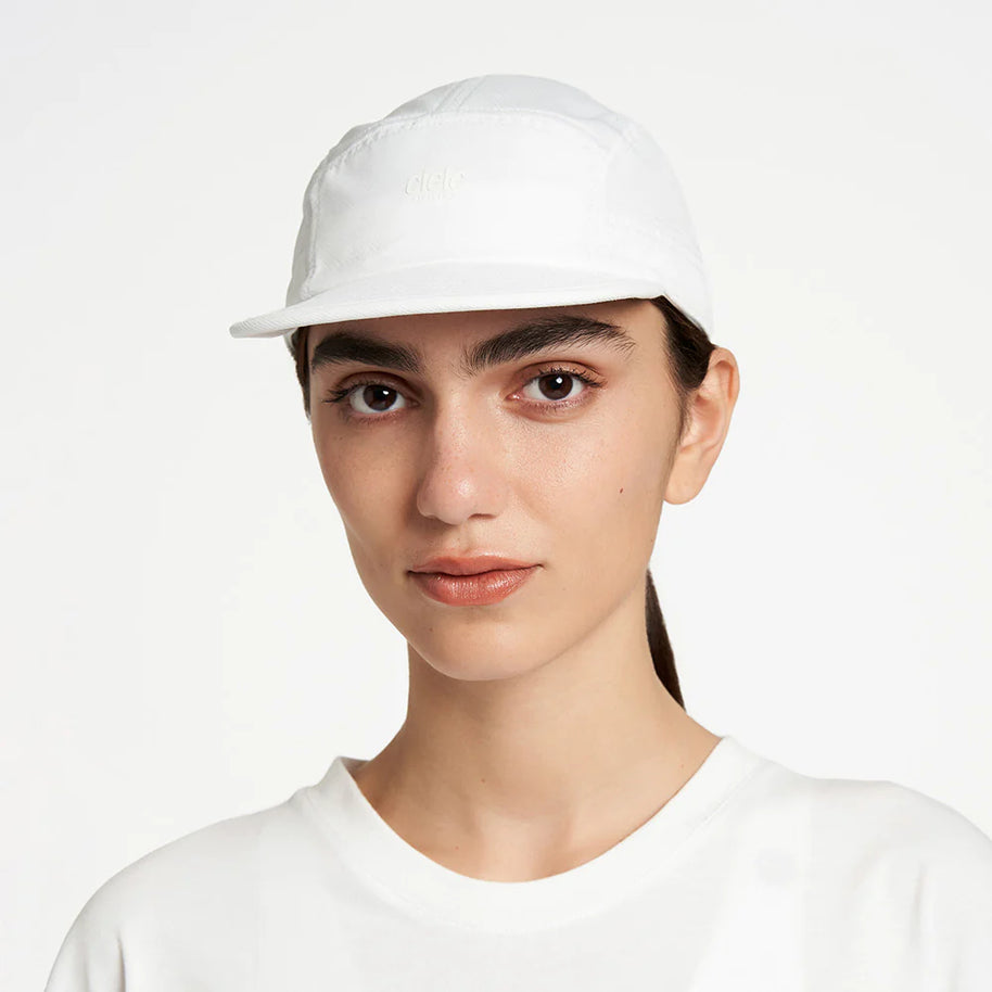 ALZCap - Athletics Small by Ciele in white with COOLmatic mesh for breathability, low profile fit ideal for running and sports