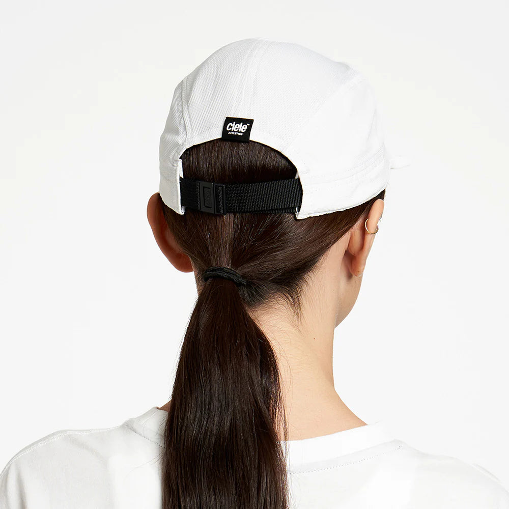ALZCap - Athletics Small by Ciele in white with COOLmatic mesh for breathability, low profile fit, ideal headwear for running and outdoor use