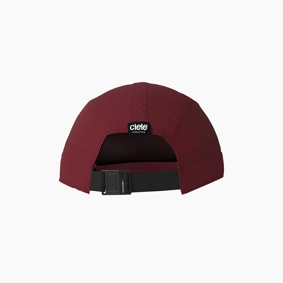 ALZCap - Athletics Small by Ciele in dark red with COOLmatic mesh for breathability, low profile cap ideal for running and outdoor use in Canada