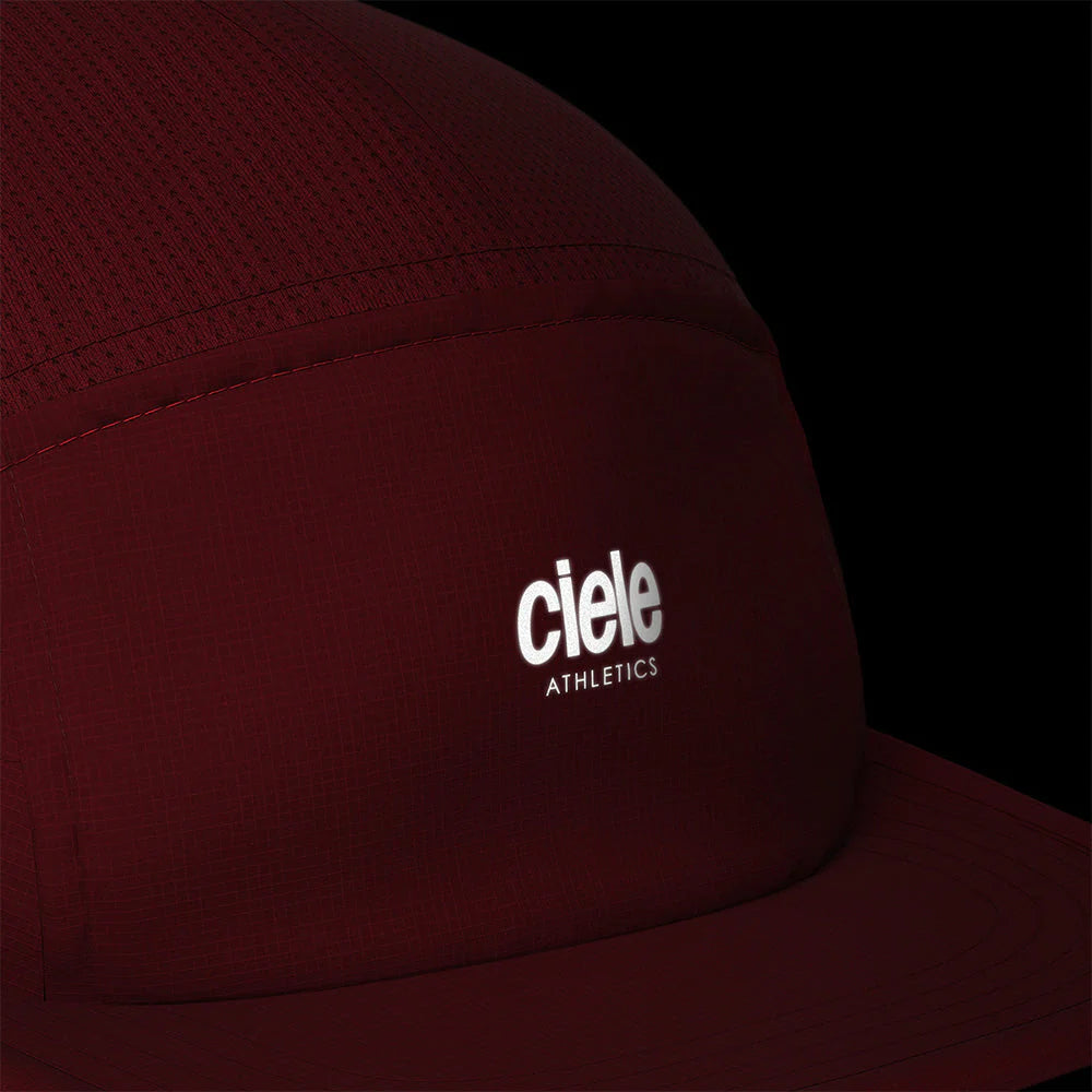 ALZCap - Athletics Small by Ciele in dark red with COOLmatic mesh, lightweight breathable running cap perfect for outdoor use