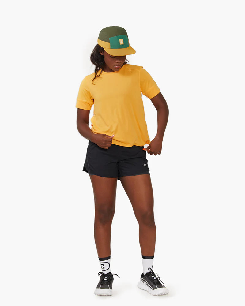 GOCap - C Plus Box by Ciele in olive green and mustard, lightweight soft brim run cap for running and casual outdoor use