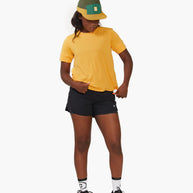 GOCap - C Plus Box by Ciele in olive green and mustard, lightweight soft brim run cap for running and casual outdoor use