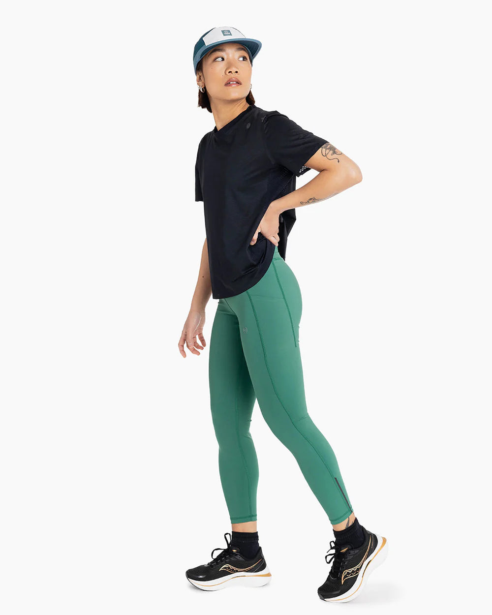 GOCap - C Plus Box by Ciele in blue and white, lightweight reflective run cap ideal for running and outdoor activities in Canada