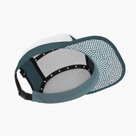 GOCap Carbon - Speed Play by Ciele in dark teal and grey with carbon fiber COOLmatic|EXP for temperature control and odor protection, ideal for running