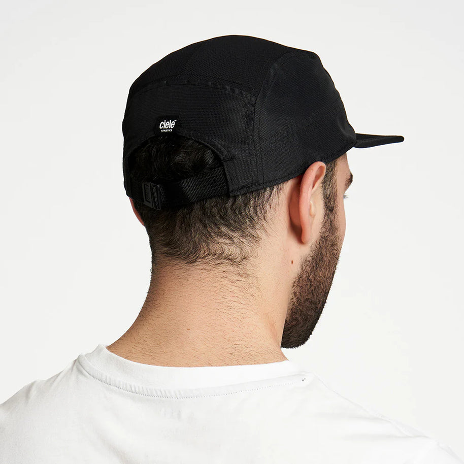 GOCap - Athletics by Ciele in black, lightweight sustainable running cap with adjustable strap for men and women in Canada