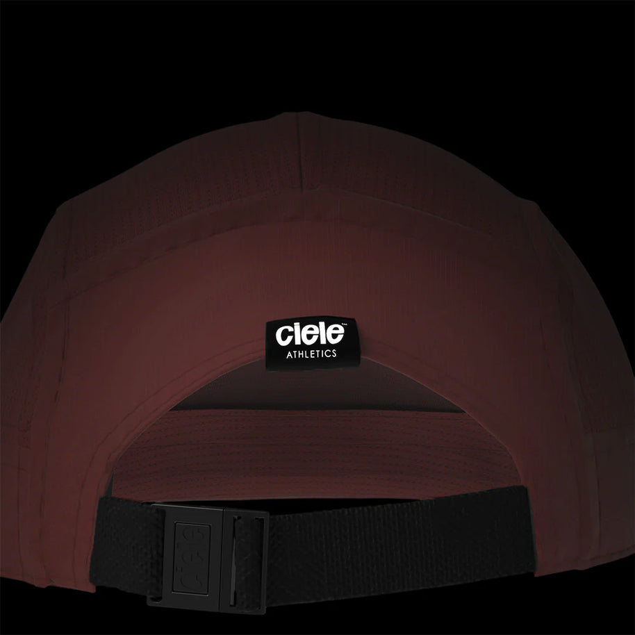 GOCap - Athletics by Ciele in dark brown with adjustable strap, lightweight running cap made with recycled materials for outdoor running