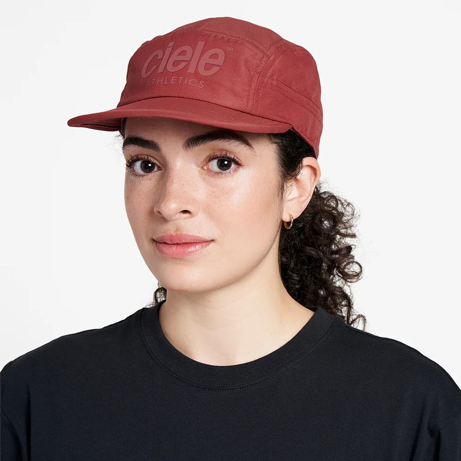 GOCap - Athletics by Ciele in red, lightweight running cap made with sustainable Repreve, designed for runners in Canada