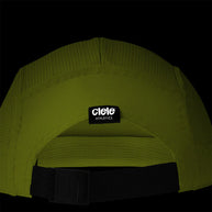 GOCap - Athletics by Ciele in olive green with adjustable strap, breathable repreve fabric cap for running and outdoor use