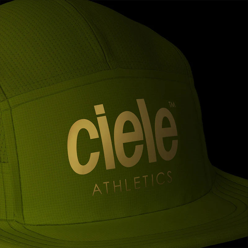 GOCap - Athletics by Ciele in olive green, breathable repreve fabric cap designed for running and athletic performance