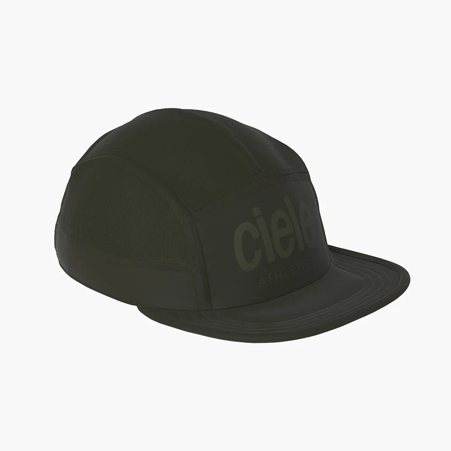 GOCap - Athletics by Ciele in black, lightweight running cap made with recycled fabric, designed for runners in Canada