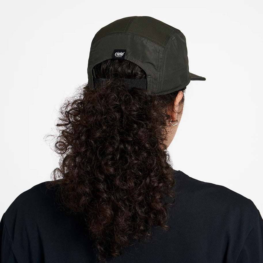 GOCap - Athletics by Ciele in dark green with adjustable strap, lightweight athletic cap designed for running and outdoor use
