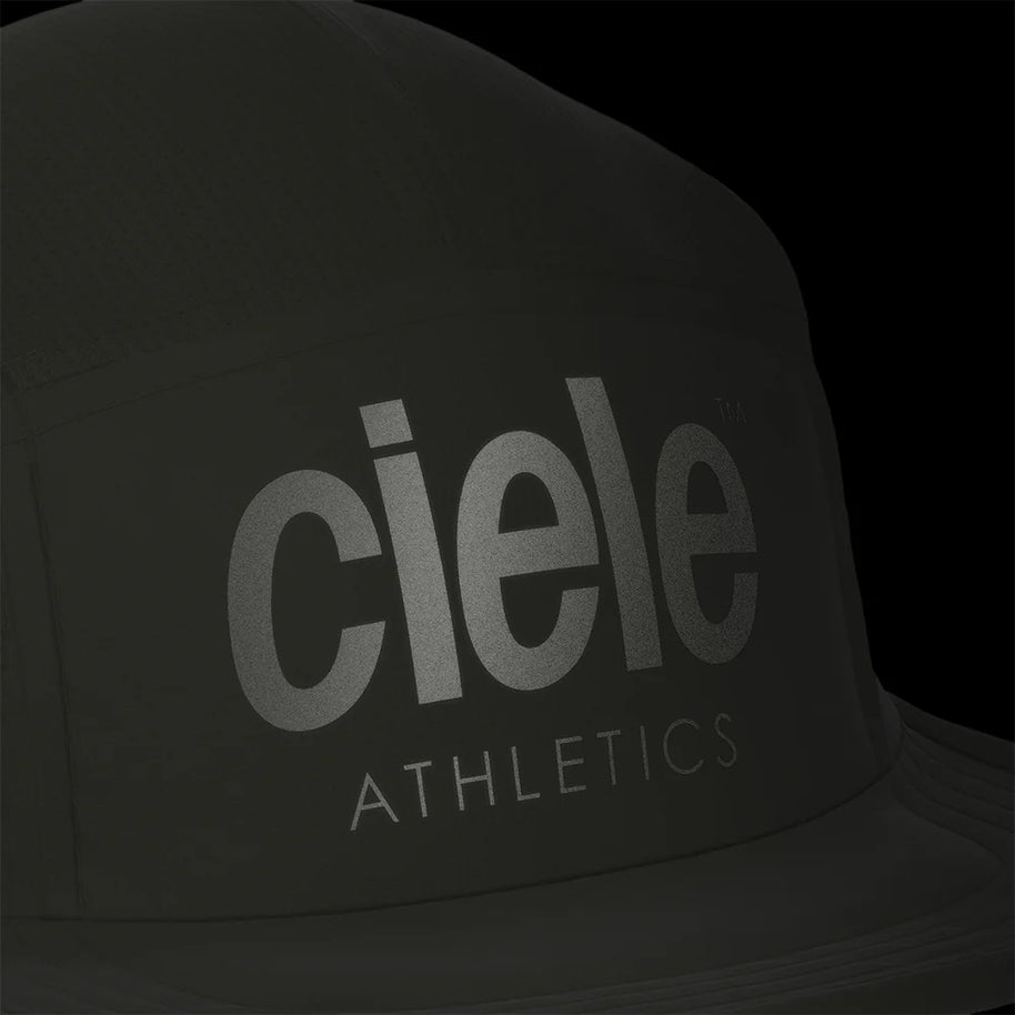 GOCap - Athletics by Ciele in black, lightweight breathable running cap made with REPREVE for sustainable athletics use