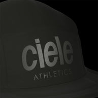 GOCap - Athletics by Ciele in black, lightweight breathable running cap made with REPREVE for sustainable athletics use