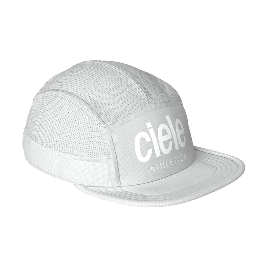 GOCap - Athletics by Ciele in light grey with breathable mesh, sustainable Repreve fabric, designed for running and outdoor use