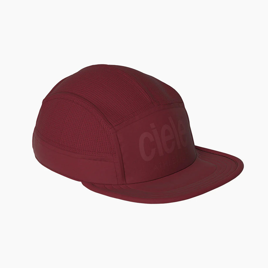 GOCap - Athletics by Ciele in dark red breathable running cap made with sustainable repreve fabric ideal for men and women runners