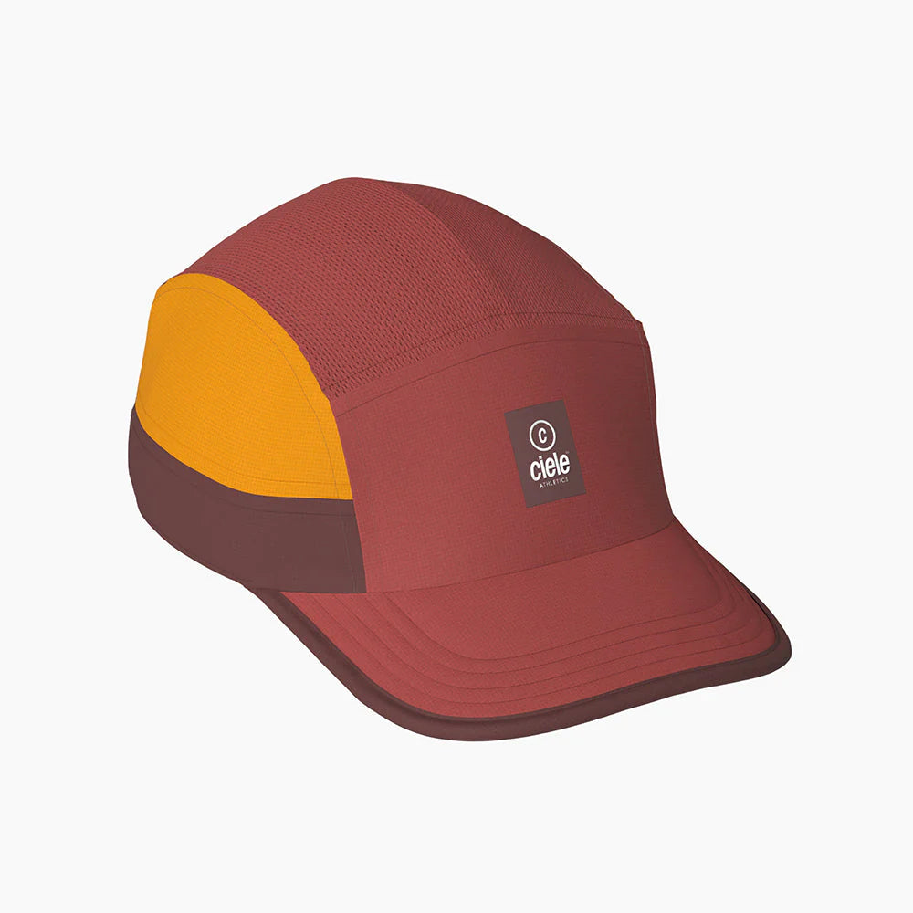 GOCap SC - C Plus Box by Ciele in rust orange and brown with SOFTcurve brim, lightweight headwear for running and outdoor use in Canada
