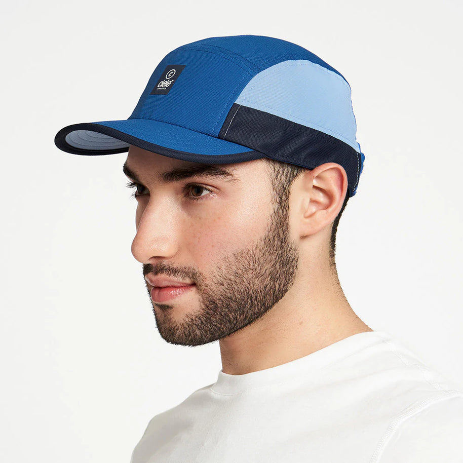 GOCap SC - C Plus Box by Ciele in blue and light blue with SOFTcurve pre-curved brim for long distance running comfort and outdoor use