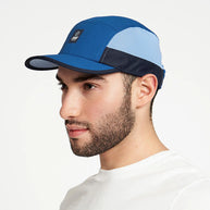 GOCap SC - C Plus Box by Ciele in blue and light blue with SOFTcurve pre-curved brim for long distance running comfort and outdoor use