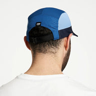 GOCap SC - C Plus Box by Ciele in navy blue and light blue with SOFTcurve brim, lightweight headwear for running and outdoor use