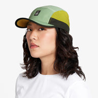 GOCap SC - C Plus Box by Ciele in green, yellow, and black with SOFTcurve pre-curved brim for running and outdoor comfort