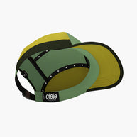 GOCap SC - C Plus Box by Ciele in green and yellow with SOFTcurve brim for long distance comfort running and outdoor use