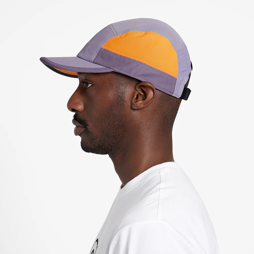 GOCap SC - C Plus Box by Ciele in purple and orange with SOFTcurve brim designed for long distance running comfort and outdoor use