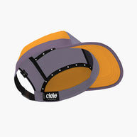 GOCap SC - C Plus Box by Ciele in grey and orange with SOFTcurve brim, lightweight running cap designed for long distance comfort and outdoor use