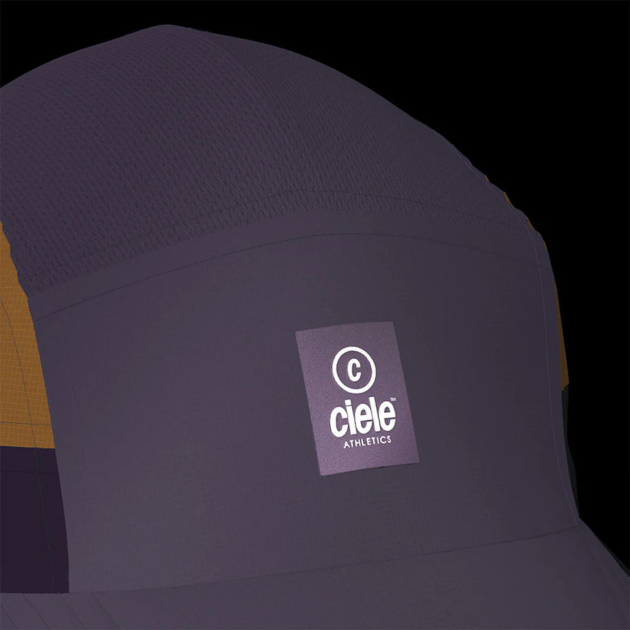 GOCap SC - C Plus Box by Ciele in dark purple and brown with SOFTcurve brim for long distance running comfort and sun protection